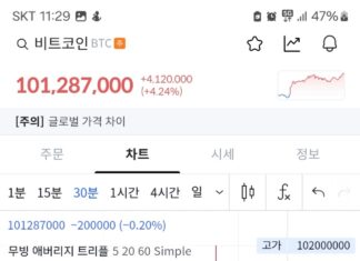 비트코인 김치프리미엄가격 1억120만원 돌파 비트코인 가격
