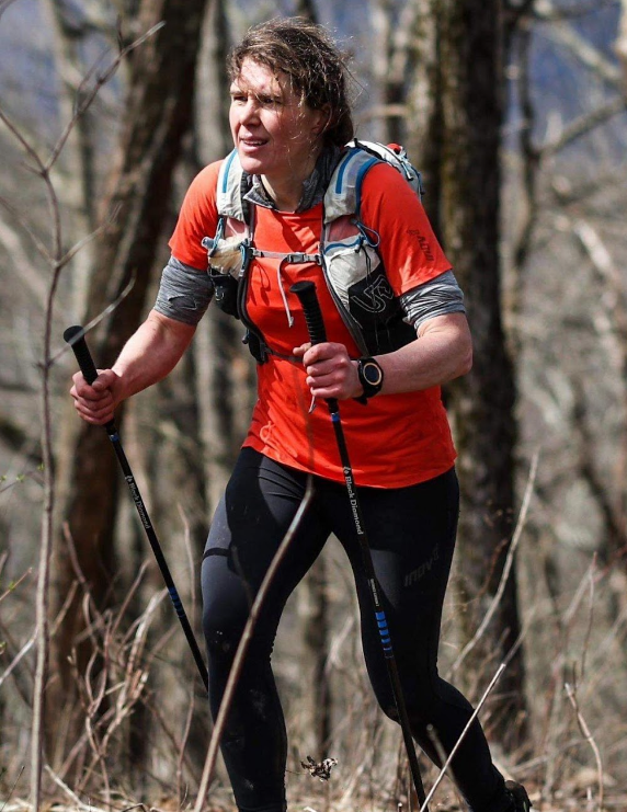 Ms. Jasmine Paris participating in UTMB (Ultra-Trail du Mont-Blanc). Screenshot from the UTMB website.