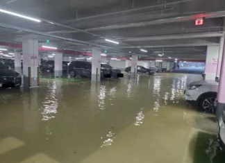 작년 12월 입주했는데…영상 뜬 화성 신축 아파트 물난리