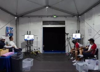 파리올림픽 양궁 김우진vs엘리슨 결승 직전…대기실 상황 사진 보니