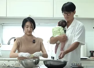 펄펄 끓는 기름 앞에서 신생아 안고 요리한 이지훈·아야네 논란