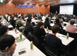 미니쉬, 일본 첫 세미나 성황…치과의사 100여명 참석 미니쉬 테크놀로지 일본 세미나 모습