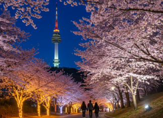 화창한 봄을 만끽하며 벚꽃 구경하기 좋은 우리나라 여행지 벚꽃남산