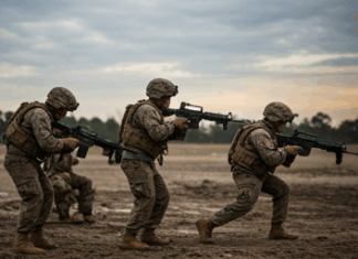 거제에서 묶여있는 개를 향해 비비탄총 쏴 죽게 만든 해병대원 엄벌 촉구 총쏘는 군인