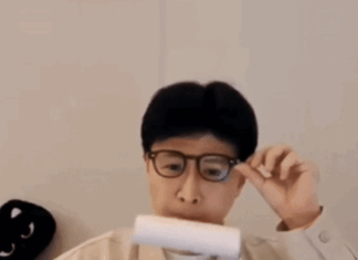 한동훈, 얼굴에 돌돌이 굴린 이유