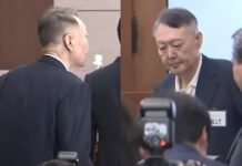 팍 늙은 듯한 65세 윤석열 재판 출석 얼굴 윤석열