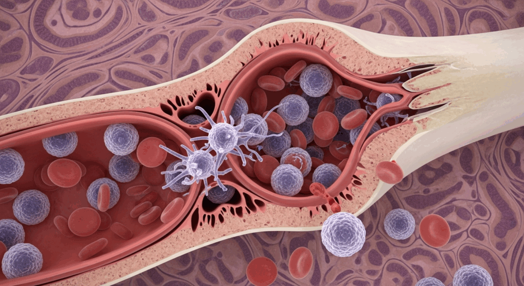 혈액암은 특정 장기에 덩어리를 형성하지 않고 온몸을 순환하는 혈액에 암이 생긴다는 점이 특징이다. 대표적인 혈액암으로는 백혈병, 악성 림프종, 다발성 골수종 등이 있다.