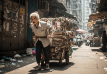 페지 운반용 손수레로 행인 친 80대 노인 벌금형 300만원