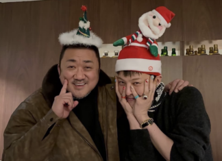 AI 아니죠?…마동석+지드래곤 크리스마스 회동